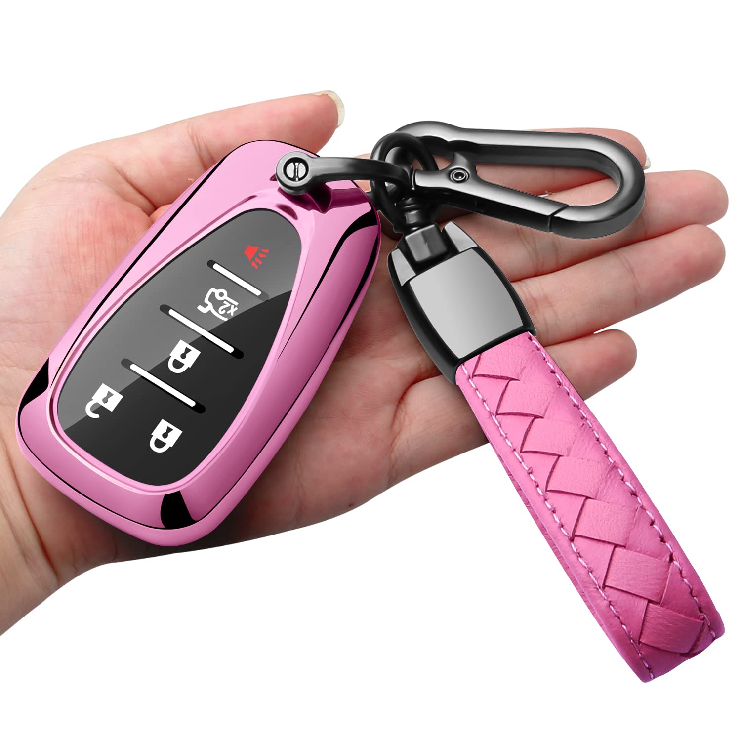 Amazon.com: Sindeda for Chevrolet Key Fob Cover With Keychain Soft